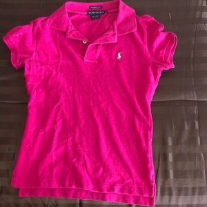 Hot pink polo
